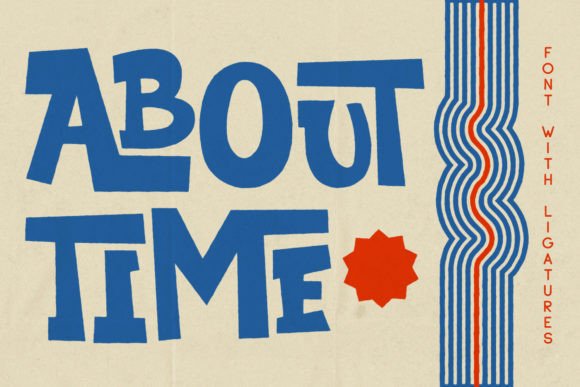 About Time: A Modern Retro Cartoon Display Font