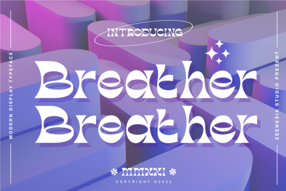 Breather: A Modern Font for Bold, Playful Design