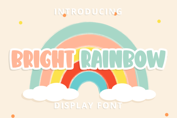 Bright Rainbow: A Playful Font for Joyful Designs