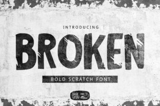 Broken: A Stylish Display Font for Creative Projects