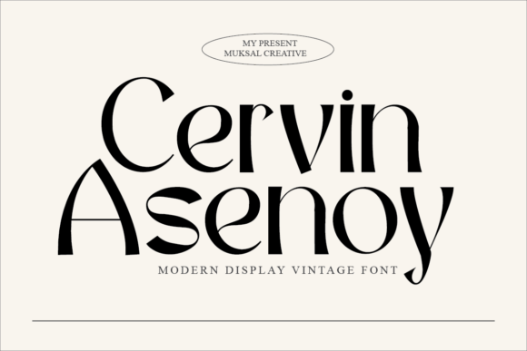 Cervin Asenoy: A Stylish Display Font for Your Designs
