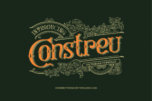Constreu: A Victorian Display Font for Unique Designs