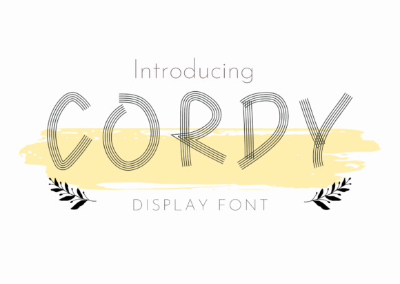 Cordy: A Creative Display Font for Modern Design