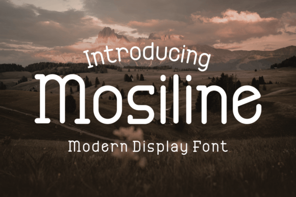 Discover Mosiline: Your New Favorite Fun Display Font