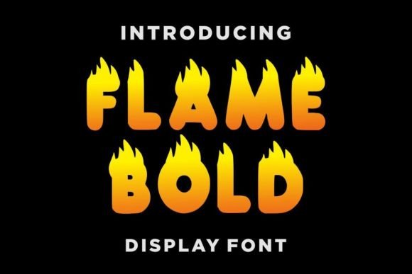 Flame Bold: A Creative Display Font for Impactful Designs