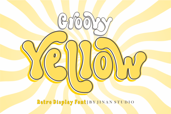Groovy Yellow: A Playful Retro Display Typeface