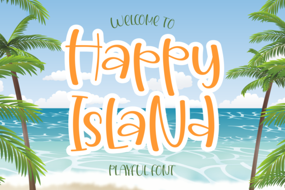 Happy Island: Your Playful & Quirky Display Font for Creative Branding
