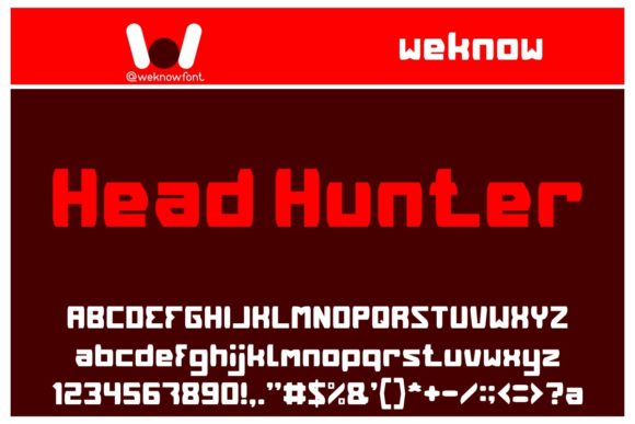Head Hunter: A Bold Display Font for Modern Design