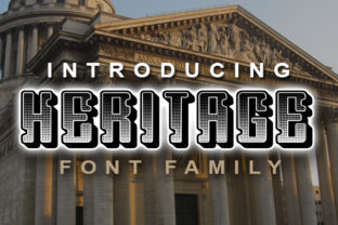 Heritage: A Display Font for Unique, Personalized Projects