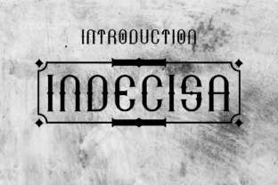 Indecisa: A Vintage Display Font for Timeless Design