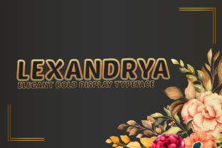 Lexandrya Outline: A Charming Display Typeface