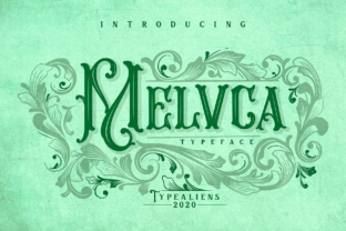 Melvca: A Vintage Art Nouveau Display Font