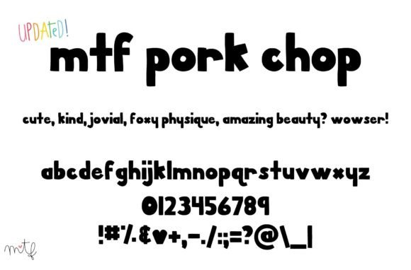 Pork Chop: A Bold Display Font for Creative Projects