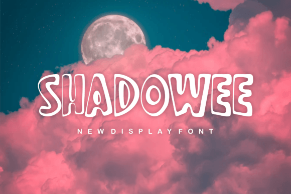 Shadowee: A Cool Outlined Font for Creative Projects