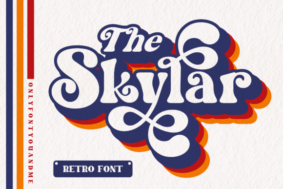 The Skylar: A Retro Display Font for Bold Designs