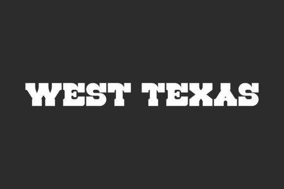 West Texas: A Bold Display Typeface for Modern Projects